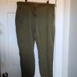 Gap broken in straight khakis